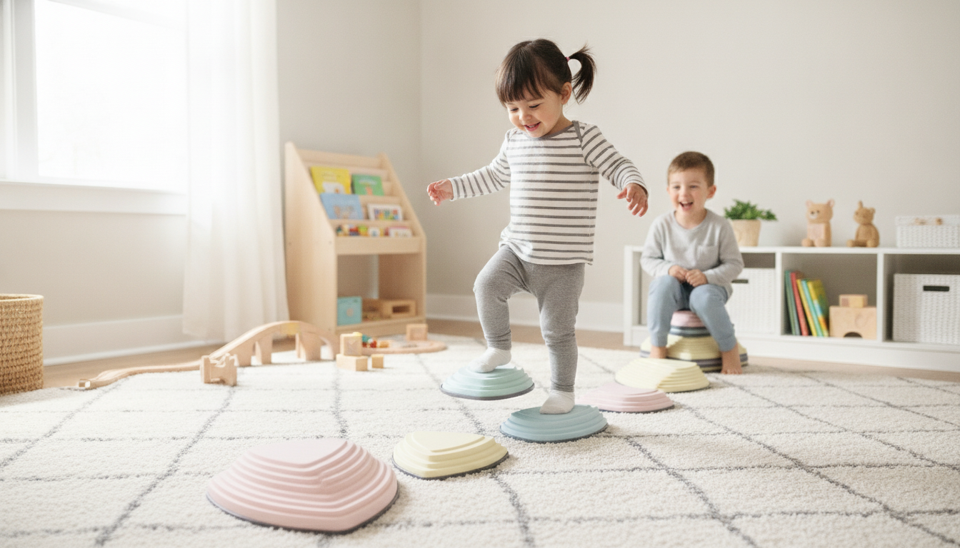 6-Piece Balance Stepping Stones for Kids: Play & Grow