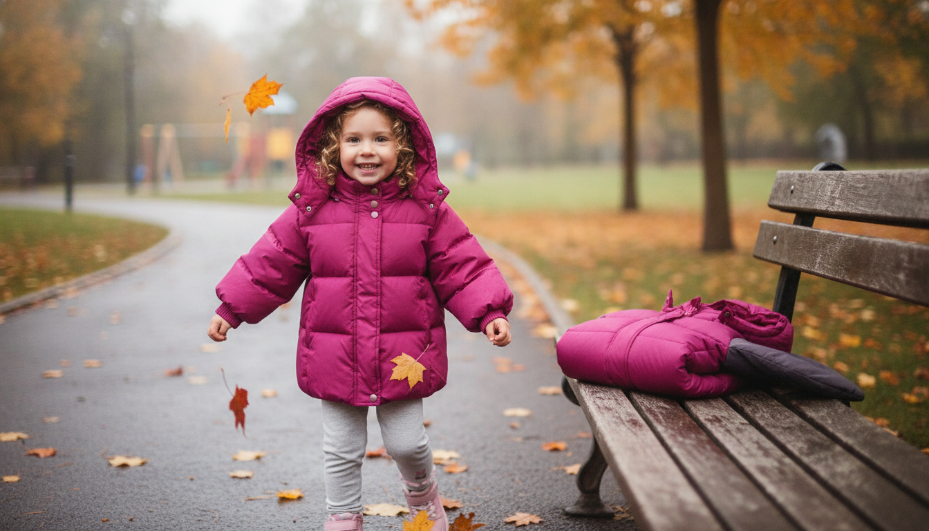 Girls’ Waterproof Down Jacket: Detachable Hood Guide